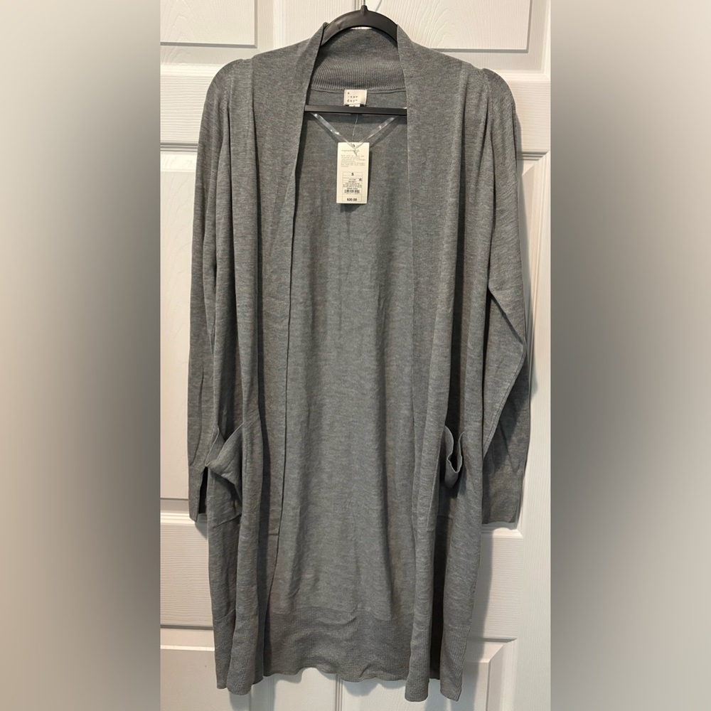 a new day Heather Gray Longline Cardigan